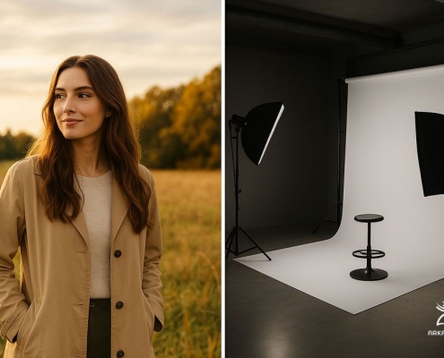 تفاوت عکاسی در فضای باز و استودیو