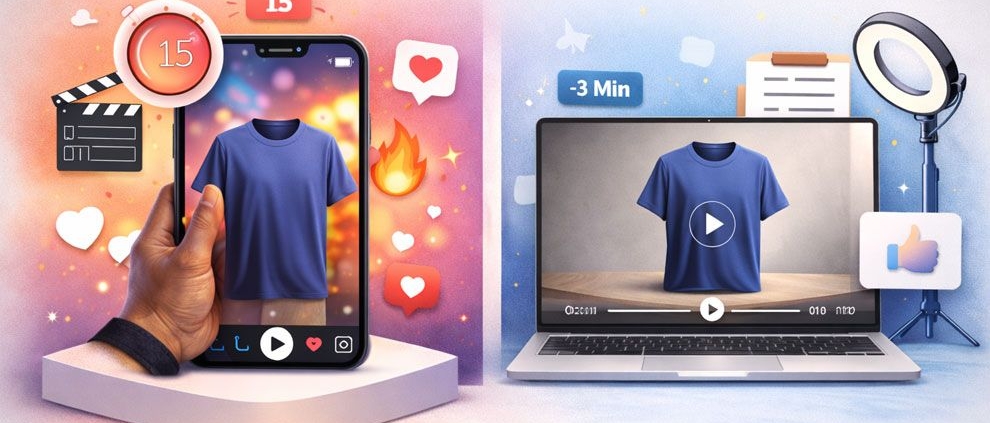 ویدئوی محصول کوتاه یا بلند؟