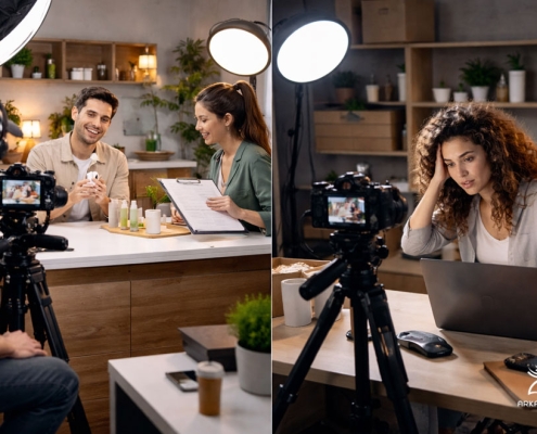 اجاره استودیو با تیم یا بدون تیم؟