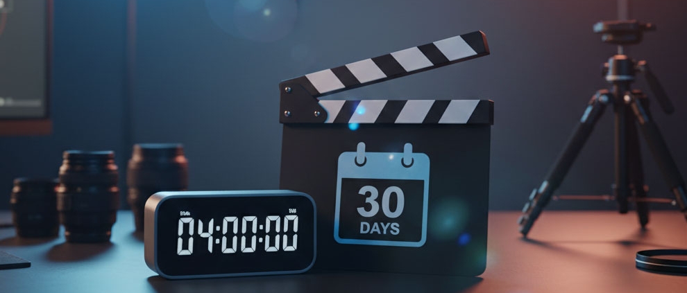 تولید ویدئو در یک آفیش ۴ ساعته