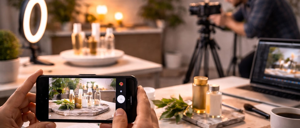 تولید محتوای محصول با موبایل